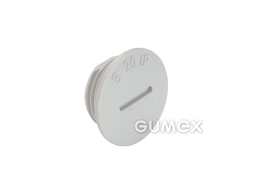 Blindkappe VK 168 M, mit Außengewinde M16x1,5, DIN 40430, PA 6, grau, 